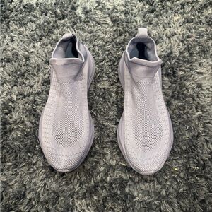 Ceil Blue Knit Slip-On Trainer Sneakers